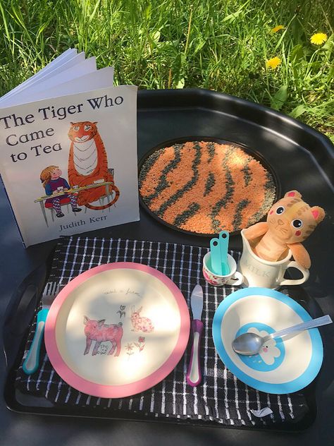 #invitationtoplay #eyfsideas #eyfs #toddleractivities #kidsactivities #tuffspot #tufftray #tufftrayideas #sensoryactivities #sensorybin #messyplay #tigerwhocametotea #thetigerwhocametotea #earlylearning #earlychildhoodeducation Tiger Who Came To Tea, Tuff Spot, Early Years Educator, Tuff Tray, Invitation To Play, Messy Play, Team Leader, Home Learning, Sensory Bins