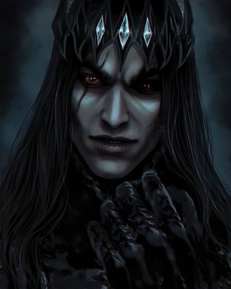 Melkor Morgoth Art, Morgoth Fanart, Melkor Lotr, Morgoth Bauglir, Smaug Hobbit, Melkor Morgoth, Red Hood Comic, Middle Earth Art, Dark Castle