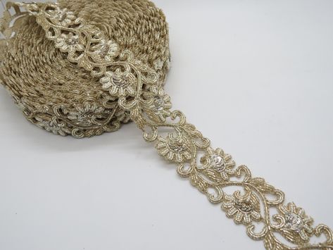 Indian Wedding Giveaways, Beading Embellishment, Party Face Masks, Diy Belts, Golden Lace, Fabric Embellishment, Floral Texture, Traditional Indian Wedding, Embroidered Trim