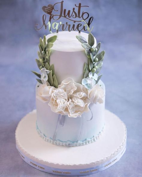 Just Married Cake, Just Married, Wedding Cakes, Birthday Cake, Cake, Birthday