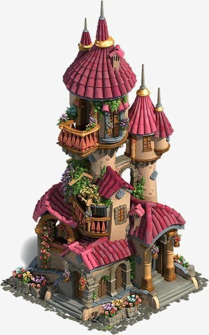 Social Games, Building Concept, Isometric Art, Fantasy House, Game Concept Art, Game Concept, Minecraft Designs, A Castle, Fantasy Concept Art