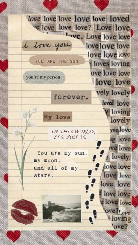 Love letter Love Letter Front Page Ideas, Love Letters Quotes, Newspaper Letters, Front Cover Designs, I Loved You First, Letter Case, Heritage Scrapbooking, Cut Out Letters, Letter Ideas