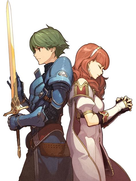 Alm & Celica character artwork from Fire Emblem Echoes: Shadows of Valentia #art #illustration #artwork #gaming #videogames #gamer Shadows Of Valentia, Fire Emblem Echoes, Fire Emblem Games, Fire Emblem Characters, Fire Emblem Heroes, Blue Lion, The Revenant, Art Styles, Fire Emblem