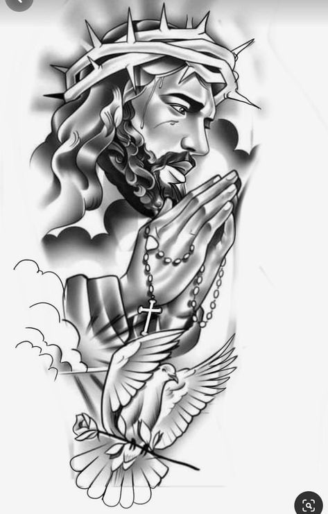 Jesus Forearm Tattoo, Cross Necklace Tattoo, Graffiti Tutorial, Calf Tattoo Men, Heaven Tattoos, Forearm Sleeve Tattoos, Angel Wings Tattoo, Jesus Tattoo, Tattoo Stencil Outline