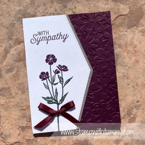 Stamping Up Sympathy Cards 2022, Easy Stampin Up Sympathy Cards, Stampin Up Cards Sympathy Project Ideas, Sympathy Card Tutorials, Masculine Sympathy Cards Stampin Up Ideas, Homemade Sympathy Cards Ideas, Stampin’up Sympathy Cards, Cards Handmade Sympathy, Sympathy Cards Stampin Up Ideas 2023