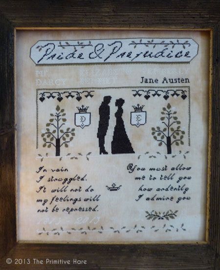 The Primitive Hare: NEW PATTERN: PRIDE & PREJUDICE SAMPLER Pride Prejudice, Blackwork Embroidery, Cross Stitch Bookmarks, Pride And Prejudice, Jane Austen, Cross Stitch Designs, Counted Cross Stitch, Blackwork, Textile Art