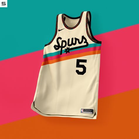 Best Basketball Jersey Design, Basketball Jersey Outfit, Nba Uniforms, Spurs Basketball, Basketball Uniforms Design, Volleyball Jerseys, Bicycle Jersey, Sports Jersey Design, Vintage Football Shirts