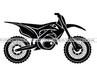 Motocross Svg, Bike Clipart, Dirt Bike Tattoo, Dirt Bike Svg, Bike Birthday Parties, Dirt Bike Party, Bike Garage, Yamaha Logo, Bike Party