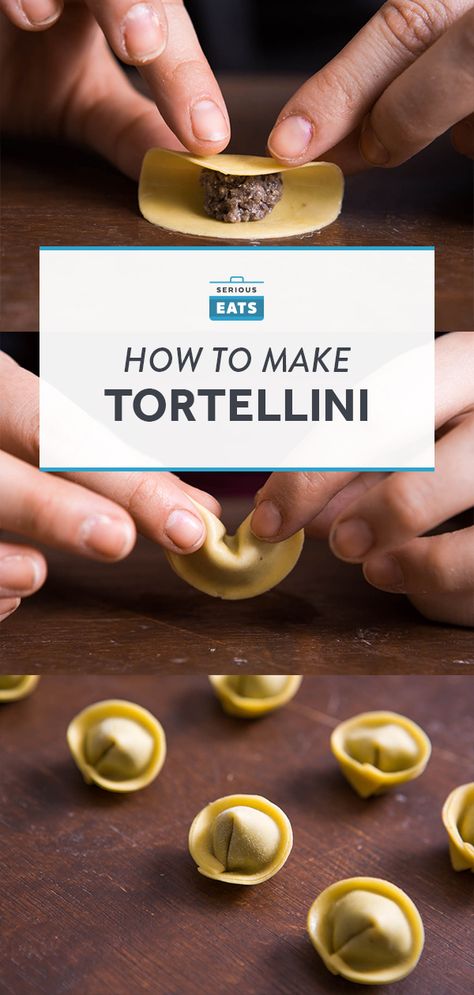 Tortellini Homemade How To Make, Tortellini Recipes Homemade, Homemade Tortilini Recipes, Homemade Tortellini Filling, Homemade Tortalini Recipes, Homemade Tortalini, Homemade Cheese Tortellini, Diy Tortellini, Tortellini Filling Recipe