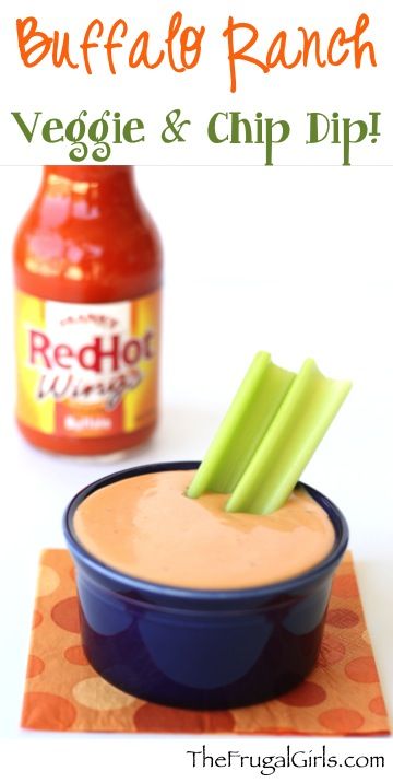 Buffalo Dip Recipe, Chip Dip Recipe, Buffalo Ranch Dip, Chip Dip Recipes, Ranch Dipping Sauce, Buffalo Wing, Delicious Dips Recipes, Buffalo Ranch, Homemade Sauce Recipes