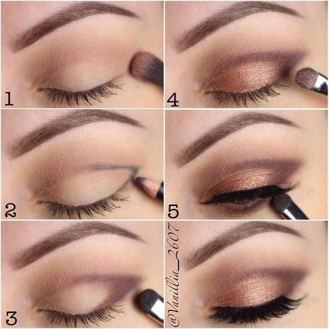 Easy Eye Makeup Tutorial, Membentuk Alis, Mekap Mata, Makeup Memes, Makeup Tip, Eye Makeup Pictures, Smink Inspiration, Eye Makeup Steps, Makeup Step By Step