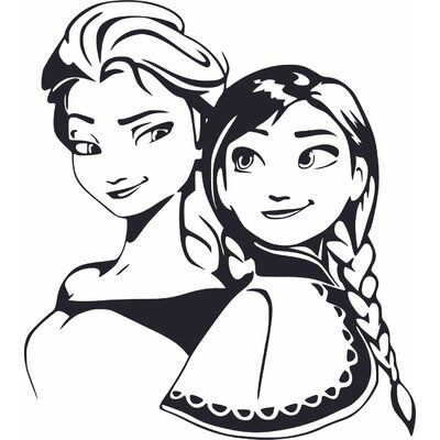 Elsa And Anna Silhouette, Elsa And Anna Cartoon, Elsa Silhouette, Frozen Silhouette, Elsa Svg, Disney Stencils, Disney Silhouette Art, Disney Decals, Disney Silhouette