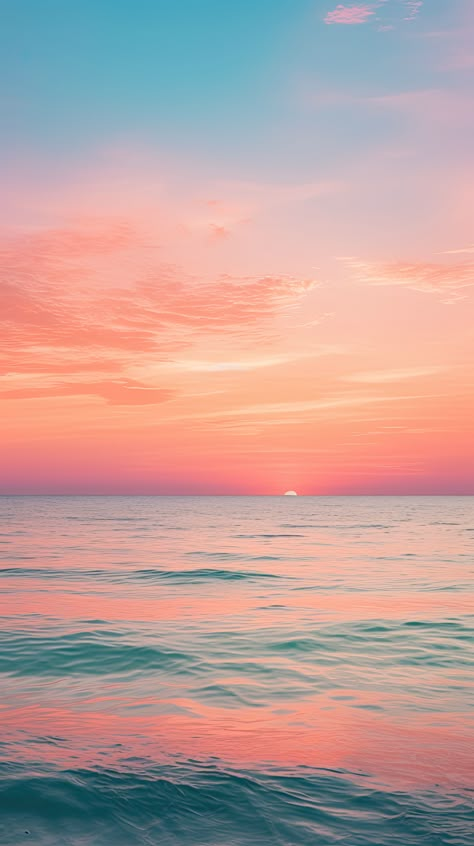 Pink Ocean Sunset, Cool Wallpapers Aesthetic Vintage, Sunset Wallpaper Iphone, Wallpapers Aesthetic Vintage, Pink Sunrise, Sunset Watercolor, Pastel Sunset, Cute Blue Wallpaper, Sunset Images