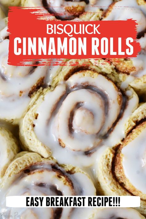 This Bisquick Cinnmon Rolls are so easy and delicious to make! Ready in just minutes, they are soft, gooey,, buttery and topped with sweet sugar icing! Cinnamon Rolls Homemade Bisquick, Bisquick Cinnamon Rolls Easy, Bisquick Cinnamon Rolls, Caramel Rolls, Sugar Biscuits, Cinnamon Roll Recipe Homemade, Cinnamon Rolls Easy, Bisquick Recipes, Breakfast Goodies