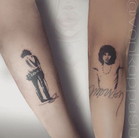 The Doors Inspired Tattoos, The Doors Tattoo Band, Jim Morrison Tattoo Ideas, The Doors Tattoo Ideas, Cocteau Twins Tattoo, Almost Famous Tattoo, The Doors Tattoo, Jim Morrison Tattoo, Doors Tattoo