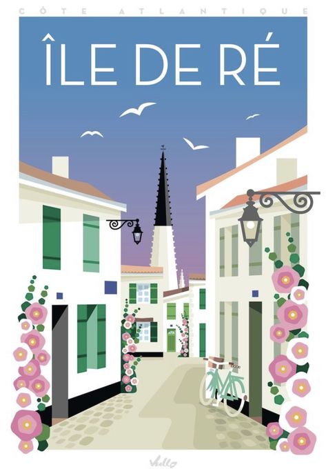 Tourism Poster, Toulouse France, Retro Travel Poster, Destination Voyage, Travel Wall Art, Print Collage, City Travel, Vintage Travel Posters, Travel Prints