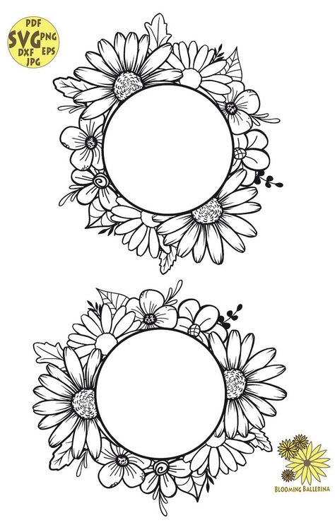 Floral Mandala Art, Carhartt Beanies, Daisy Svg, Floral Borders, Svg Monogram, Cricut Wedding, Floral Svg, Flowers Svg, Painted Hats