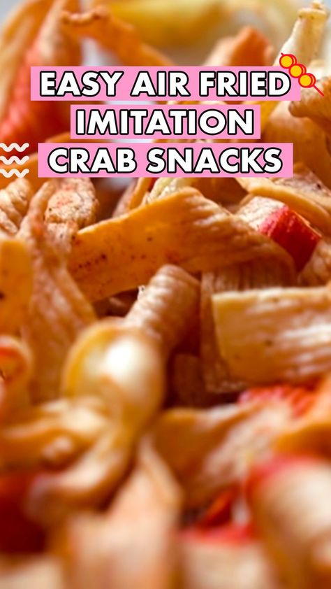 Today we're making Easy Air Fried Imitation Crab Snacks in Minutes! Air Fryer Crab Chips, Recipes With Artificial Crab Meat, Fried Crab Meat, Fake Crab Recipes, Imation Crab Recipes Air Fryer, Imitatation Crab Recipe Easy Air Fryer, Imitatation Crab Recipe Easy, Imitatation Crab Recipe Ideas, Crab Snacks