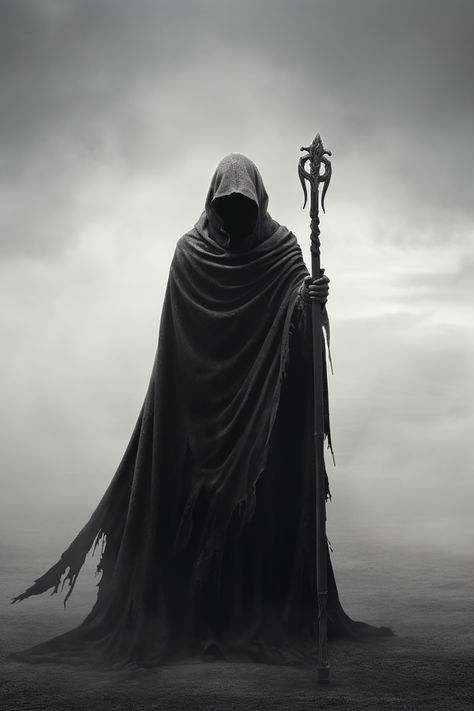 A dark ambient work depicting the motif of the Grim Reaper. Listen on Youtube! Grim Reaper Holding Lantern, Grim Reaper Fantasy Art, Reaper Aesthetic Dark, Grim Reaper Photography, Grim Reaper Reference, Cloaked Figure Reference, Reaper Reference, Grim Reaper Character Design, Grim Reaper Cloak