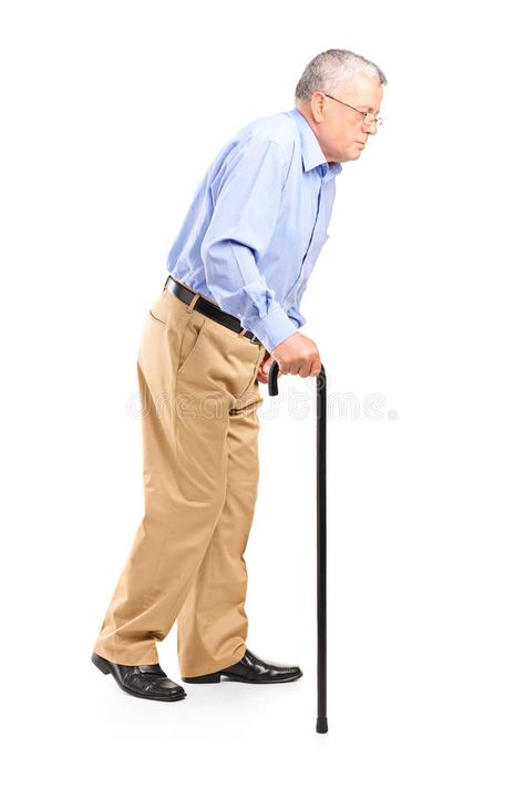 Old man walking with cane. Isolated on white background , #Affiliate, #cane, #walking, #man, #background, #white #ad Lifestyle Posing, Old Person, Hardy Boys, Figure Poses, Walking Canes, Creative Illustration, Body Reference, Male Poses, Body Inspiration