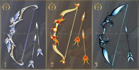 (CLOSED) Bows adopts 11 by Rittik-Designs on DeviantArt Rittik Designs, Tiny Necklace, Fantasy Props, Anime Accessories, Art Corner, Thranduil, My Gallery, Intellectual Property, Fantasy Clothing