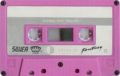 #pink Cassette Tape Art, Poofy Dresses, Alabama Shakes, Brooklyn Bride, Tape Cassette, 80s Theme Party, Crown Silver, Vintage Cassette, Audio Tape