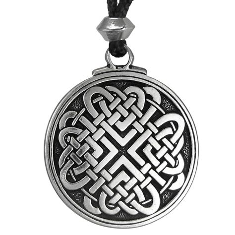 PRICES MAY VARY. Intricate Celtic Love Knot Design: Featuring eight interwoven hearts, symbolizing strength and unity. Pendant Size: Approximately 1.25 inches (3.1 cm) in diameter. Adjustable Cord: 30-inch adjustable cord ensures a perfect fit for all. Double-Sided Design: The intricate knotwork is showcased from any angle. High-Quality Pewter: Nickel-free and lead-free for comfortable wear and lasting beauty. This beautiful Celtic Love Knot Necklace features a timeless symbol of eternal love an Knot For Pendant Necklace Cord, Woven Heart, Celtic Love Knot, Celtic Knot Pendant, Celtic Pendant, Timeless Symbol, Celtic Knots, Sacred Symbols, Love Knot Necklace