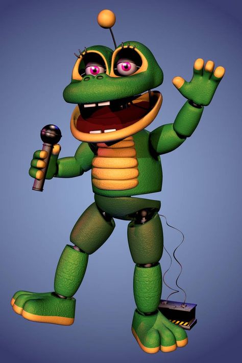 Fnaf Frog, Happy Frog Fnaf Fanart, Happy Frog Fnaf, Fnaf Redesigns, Fnaf Photos, Ballora Fnaf, Happy Frog, Fnaf Baby, Photoshop Poster