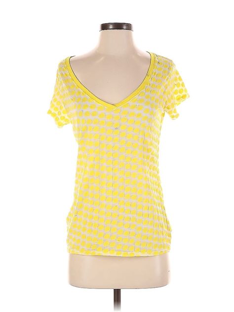 VS Tee Shop Short Sleeve T Shirt Size: Small Tops - used. 65% POLYESTER, 35% COTTON | VS Tee Shop Short Sleeve T-Shirt: Yellow Tops - Size Small Fitted Yellow Short Sleeve Shirt, Yellow Fitted Short Sleeve Shirt, Cheap Yellow T-shirt For Everyday, Affordable Casual Yellow T-shirt, Cheap Yellow Short Sleeve T-shirt, Riverside Cottage, Yellow Top, Yellow Shirts, Yellow Shorts