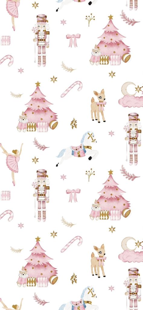 Pretty Pink Christmas Wallpaper, Pink Christmas Backgrounds Aesthetic, Cute Apple Watch Wallpaper Christmas, Cute Vintage Christmas Wallpaper, Cutesy Christmas Wallpaper, Pink Girly Christmas Aesthetic, Simple Pink Christmas Wallpaper, Pink Snowflakes Wallpaper, Cute Pink Winter Wallpaper