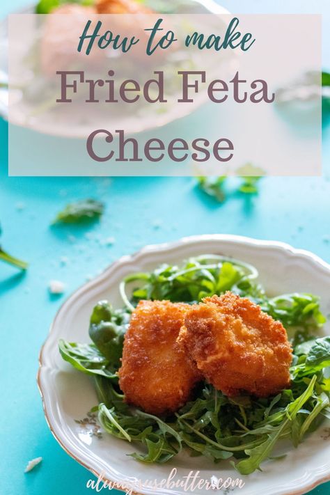 A quick & easy flavor packed appetizer that always brings down a round of applause! Learn how to fry Feta cheese and impress everyone at your next dinner party. Serve on a bed of greens topped off with a Honey Truffle Vinaigrette and you I promise it won't be the last time... #friedcheese #fetacheese