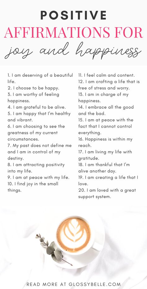 Affirmations For Happiness And Success, How To Be Happy Routine, Affirmations For Happiness And Peace, Happiness Mantra, Joy Affirmations, Affirmation Happiness, Happiness Series, Positivity Manifestation, Calming Affirmations