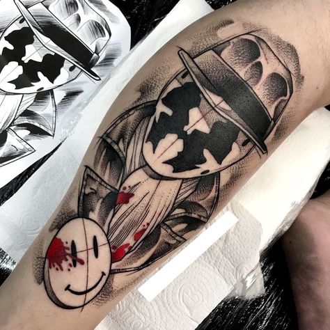 Watchmen Tattoo, Rorschach Tattoo, Rorschach Watchmen, Watchmen Rorschach, Graffiti Alphabet Styles, Web Tattoo, Alphabet Style, Graffiti Alphabet, Tattoo Designs