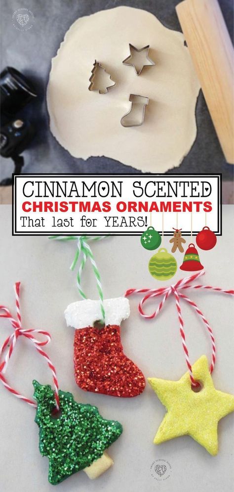 New Christmas Ornaments, Scented Ornaments, Homemade Christmas Ornaments, Unique Decorations, Christmas Crafts For Kids To Make, Kids Christmas Ornaments, Fun Christmas Crafts, Crafts For Kids To Make, Christmas Ornaments Homemade