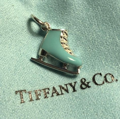 Tiffany & Co RARE Blue Enamel Ice Skate Charm RARE Find | Etsy Ice Skating Nails, Figure Skates, Ice Skates, Tiffany & Co, Ice Skate Ring, Silver Roller Skates, Blue Roller Skates Aesthetic, Ice Skating Jewelry, Blue Ice Skates