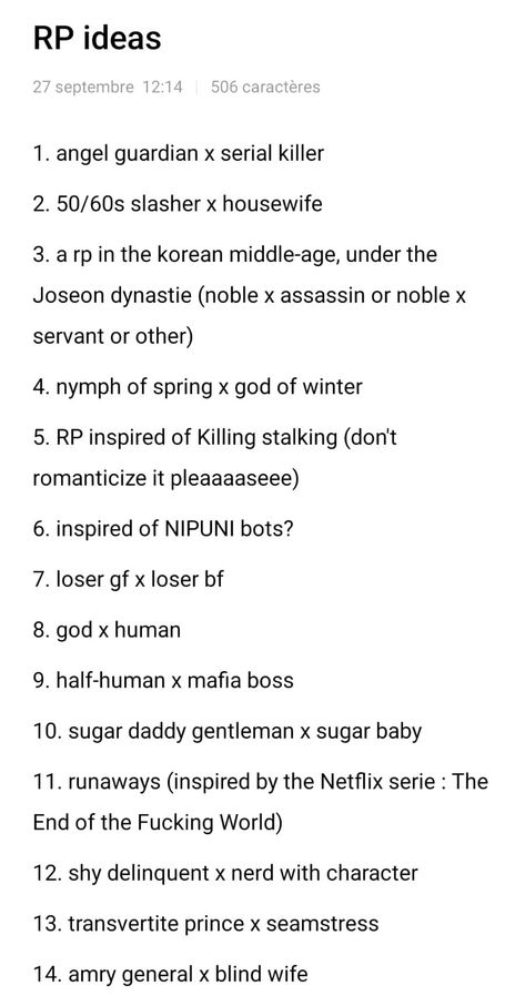 some plots i like.
my dm are open for rp! 

(army general not amry)

#rp #roleplay #plots #ideas Roleplay Starter Ideas, Rp Plot Ideas Romance, Roleplay Ideas Plots, Rp Plots, Plot Ideas, Roleplay Ideas, Army General, Writing Prompts For Writers, Rp Ideas