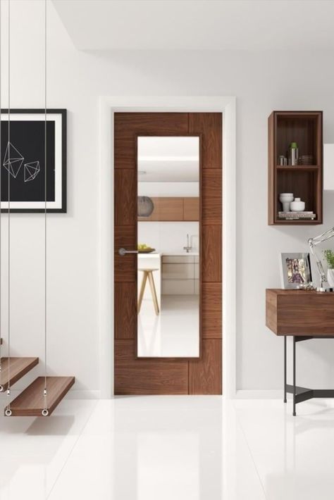 Interior Glass Door, Walnut Interior, Fire Doors Internal, Internal Glazed Doors, Door Frame Molding, Internal Glass Doors, Walnut Doors, Room Divider Doors, Internal Door