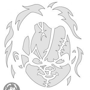 Pumpkin templates | Halloween Forum Chucky Pumpkin Stencil, Pumkin Carving Chucky, Chucky Pumpkin Carving Stencils, Chucky Stencil, Batman Pumpkin Stencil, Batman Pumpkin, Scary Pumpkin Carving Patterns, Halloween Pumpkin Templates, Pumpkin Carving Stencils Templates