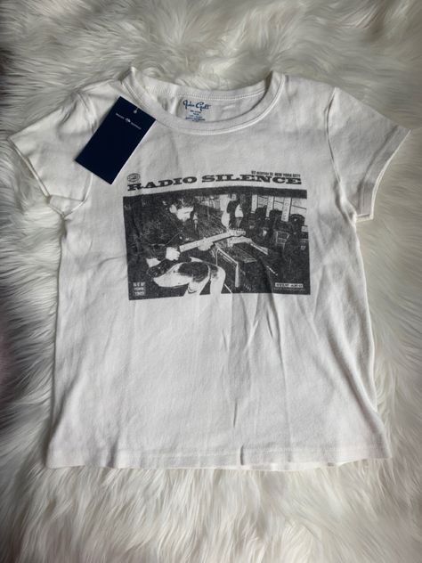 Radio Silence Shirt, Brandy Melville Radio Silence, Radio Silence, Brandy Melville, Brandy, Shirt Design, Shirt Designs, Mens Graphic, Fashion Outfits