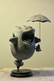 Andrea Blasich: Totoro - Homage to the " Maestro" Hayao Miyazaki. Totoro Sculpture, Analytical Drawing, Totoro Art, Animation Stop Motion, Stop Motion Animation, Arte Peculiar, Toy Sculpture, Motion Animation, Today Is My Birthday