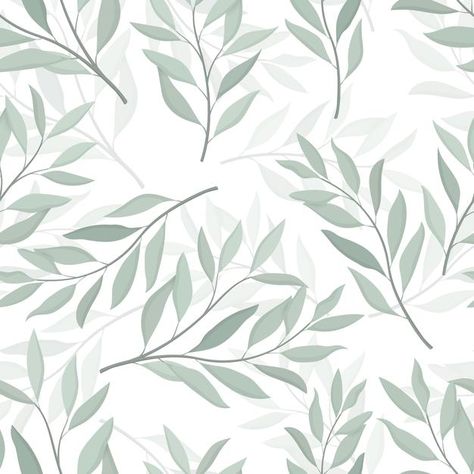 Drawn Eucalyptus, Floral Vector Pattern, Leaves Wallpaper Iphone, Drawing Wedding Invitation, Leaves Seamless Pattern, Watercolor Leaf, Wallpaper Seamless, Poster Template Design, Feuille Eucalyptus