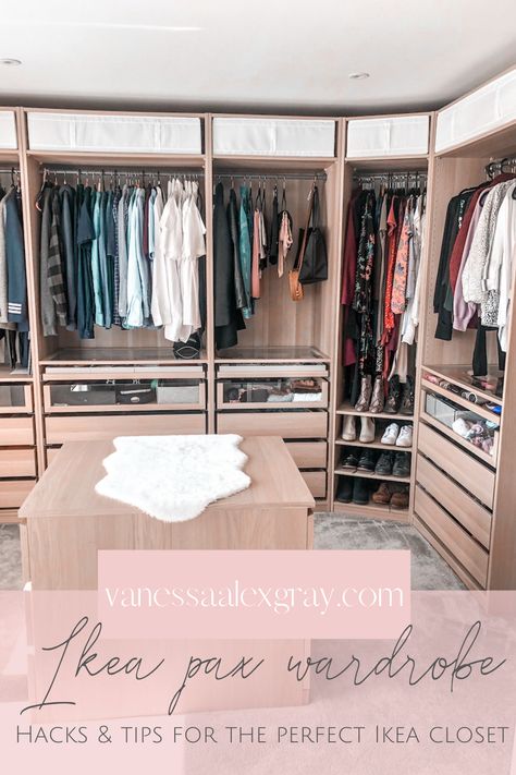 All you need to know before buying or installing the Ikea pax system wardrobe. Ikea Dressing Room, Ikea Pax System, Walk In Closet Ikea, Walk In Wardrobe Design, Pax Closet, Ikea Pax Closet, Pax System, Ikea Wardrobe, Ikea Pax Wardrobe