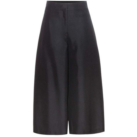 Valentino Silk Culottes (£1,155) ❤ liked on Polyvore featuring pants, capris, valentino, black, bottoms, culottes, valentino pants, silk trousers and silk pants Silk Culottes, Black Culottes, Valentino Silk, Valentino Pants, Valentino Black, Silk Trousers, Silk Pants, Polyvore Outfits, Black Silk