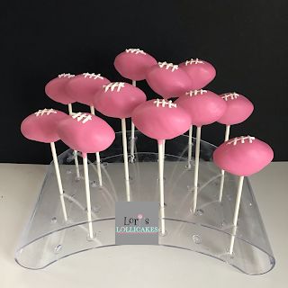 Pink Football Birthday Cake, Gender Reveal Ideas For Party Football, First Year Down Football Birthday Girl, Pink Football Party, Football Baby Shower Theme, Chiefs Party, Football Cake Pops, Bach Themes, Cheerleader Party