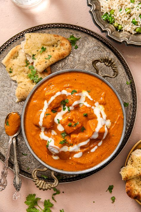 Paneer Tikka Butter Masala, Paneer Makhanwala Recipe, Butter Paneer, Paneer Butter Masala, Paneer Makhani, Butter Masala, Vegetarian Curry, Cottage Cheese, Indian Food