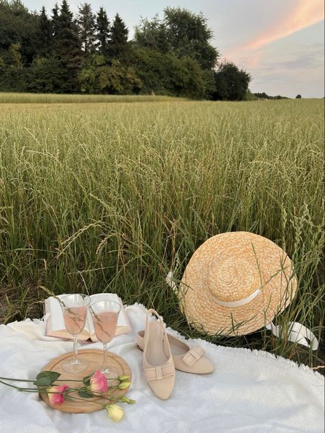 Countryside Picnic, Beige Aesthetics, Picnic Garden, Dark Aesthetics, Watching The Sunset, Romantic Picnics, Garden Fairy, Beach Essentials, The Sunset