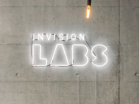 Invision LABS Neon by Focus Lab #Design Popular #Dribbble #shots Salon Names Ideas, Salon Logo Design, Lab Logo, Learning Logo, Beautiful Logos Design, Neon Logo, Design Maker, App Design Inspiration, Neon Design