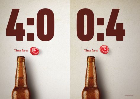 Advertisement by Y&R, Austria Ad Copywriting, Alcohol Advertising, Copywriting Ads, Visual Advertising, Copy Ads, Clever Advertising, Beer Ad, Ad Of The World, Creative Advertising Campaign