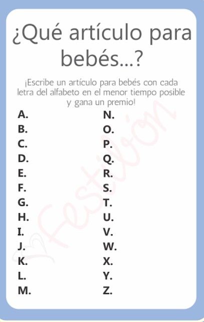 Juegos Baby Shower Mixto, Juegos Para Baby Shower Ideas, Baby Shower Español, Baby Shower Games In Spanish, Juegos Baby Shower, Imprimibles Baby Shower, Moldes Para Baby Shower, Babby Shower, Recuerdos Baby Shower