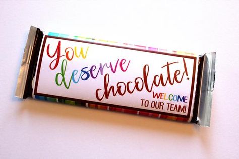 Candy Bar Awards, Welcome To Our Team, Teacher Encouragement, Volunteer Application, Candy Labels, Chocolate Bar Wrappers, Staff Gifts, Employee Appreciation Gifts, Staff Appreciation